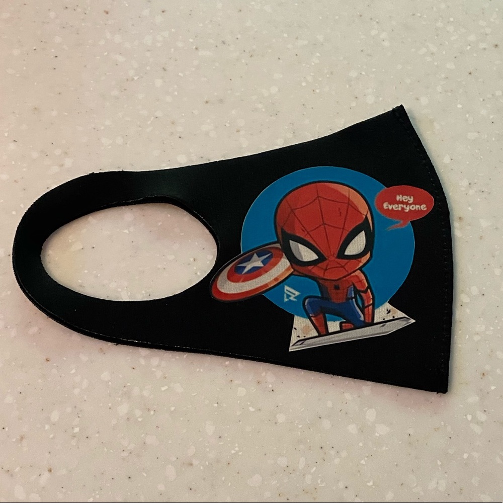 FACE MASK “ spider man, Hi everyone “